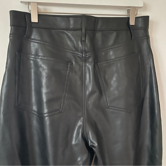 abercrombie & fitch NWT 90s ultra high rise faux leather jeans curve love 31 12 - Picture 7 of 9
